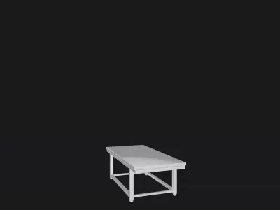 Industrial coffee table Free low-poly 3D model
