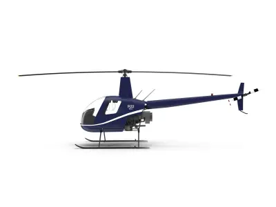 Robinson R22 Helicopter 3D model