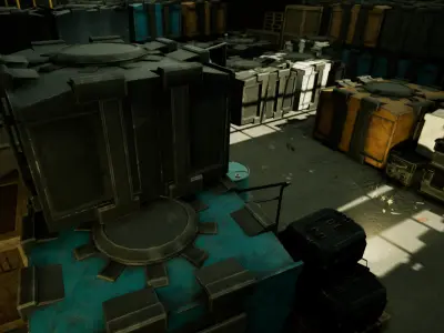 Cargo Volume Low-poly 3D model