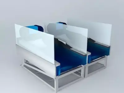 First Class Airplane Seats Free 3D model