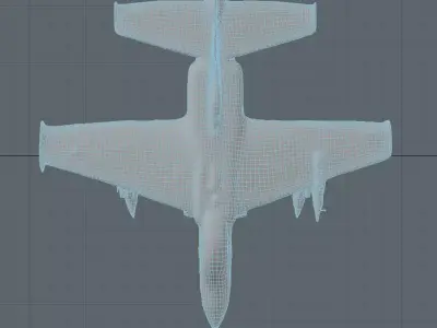  3D Military Jet Aircraft Model  3D model