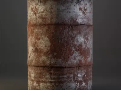Barrels - 4k PBR - Game ready assets Low-poly 3D model