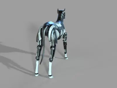 Robot Dog Doberman 3D model