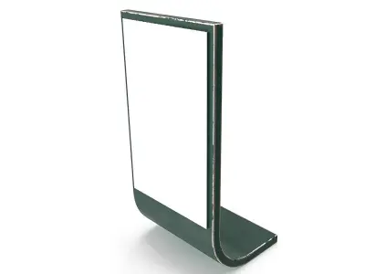 Street Advertising Billboard 14 Low-poly 3D model