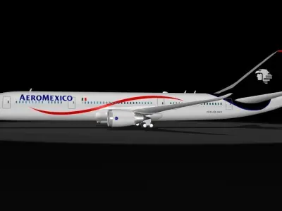 Aeromexico 787-9 Dreamliner 3D model