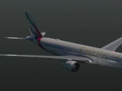 Emirates A350-900 Model 3D model