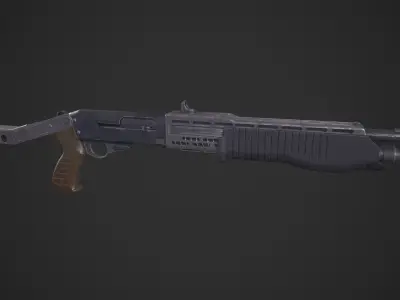 Franchi SPAS 12 Low-poly 3D model