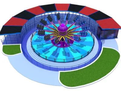 GoGo Bouncer Rides 3D model