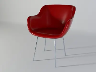 Chairs simple - 4 designs  collection set Free low-poly 3D model