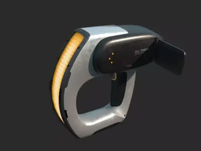 Future sci-fi style handheld scanner 3D model