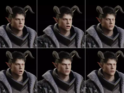 Sarkaz Mercenary Warrior Low-poly 3D model