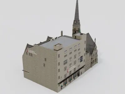 Central United Methodist Church Detroit 3D model