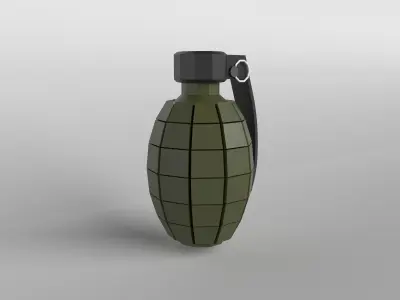 Grenade v1 002 Low-poly 3D model
