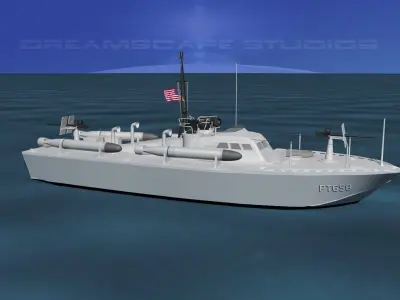 Higgins Class PT Boat PT658 3D model