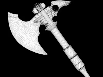 Axe Stylized Game Ready Model Free 3D model