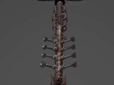 crossbow flying robot Low-poly 3D model