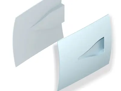 NACA Scoop and Duct Air Inlet Free 3D model