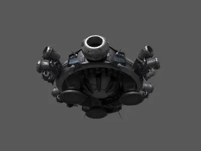 Mothership spaceship 3D model