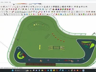 3D park for dogs 3D model