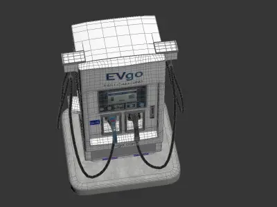 Electric Vehicle Charging Station EV GO 4 3D model