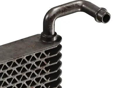 Rusty Car Ac Evaporator 3D model