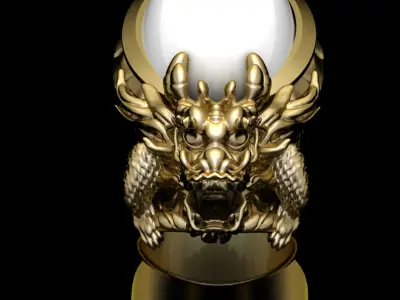 Dragon Ring3 Free 3D print model