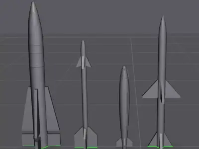 US Aircraft Carrier Weapon Set 3D print model