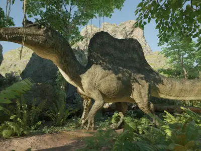 Spinosaurus Low-poly 3D model