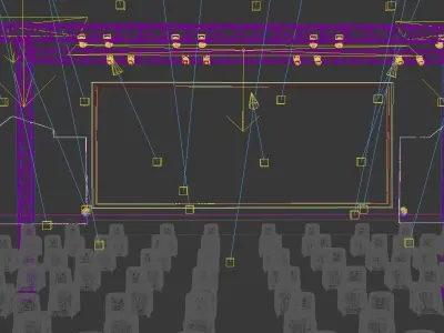 Concert party carnival stage 37 3D model