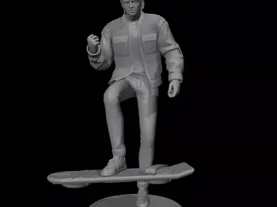 Marty McFly  80s Sci-Fi STL 3D Print Collectible 3D print model