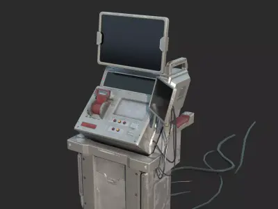 Future Sci-Fi Apocalypse Control Switch 3D model
