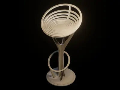 Barstool 1 Free low-poly 3D model