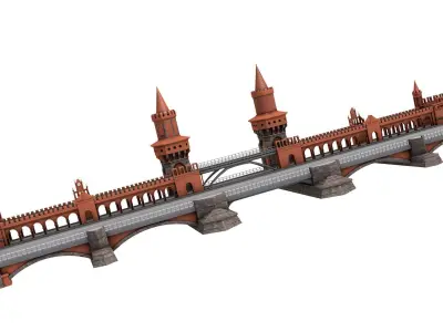 Oberbaum Bridge 3D model