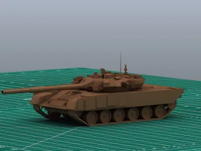 T-90 Tank 3D Print 3D print model