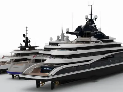 Yachts Collection 2025 3D model purchase