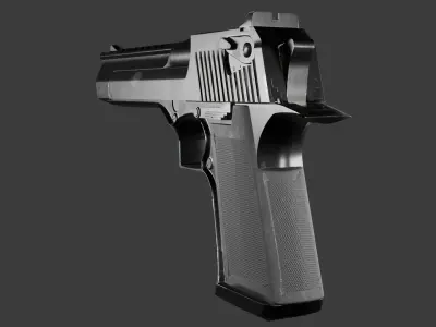 Desert Eagle Low-poly 3D model