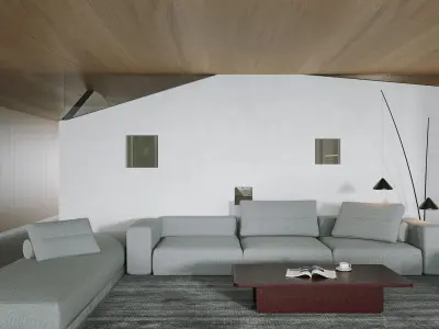  Office interior scene 17 3D model