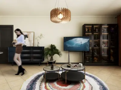 Vintage Restaurant French 3D model