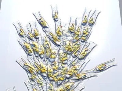 Golden Algae 3D model