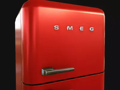 Fridge SMEG  Low-poly 3D model