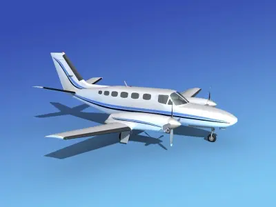 Cessna 441 Conquest II V02 3D model