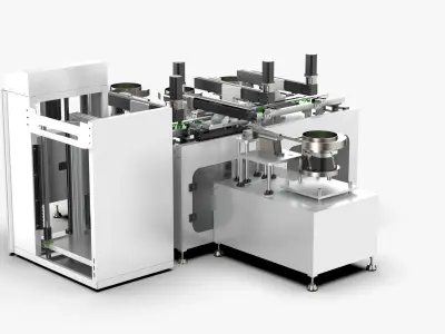 Automatic Substrate Plug-in Production Line 3D model