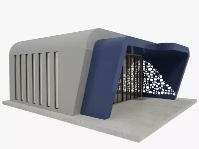 Retail Store Low-poly 3D model