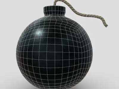 CC0 - Bomb Free low-poly 3D model