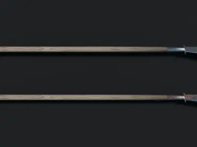 Medieval Bill Hook Low-poly 3D model