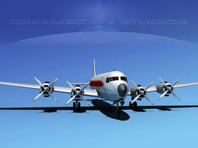 Douglas DC-7C Trans World Airlines 3D model