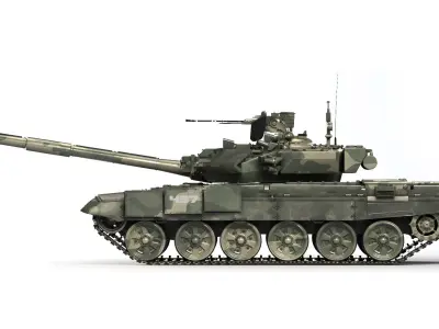 Tank T-90A 2010 3D model
