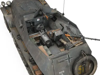 SDKFZ 250 - Halftruck  - 24PD 3D model