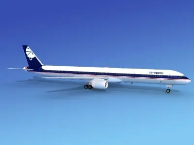 Boeing 757-300 Aeroperu 3D model