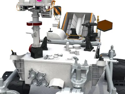 Curiosity Rover Mars Science Lab MSL 3D model